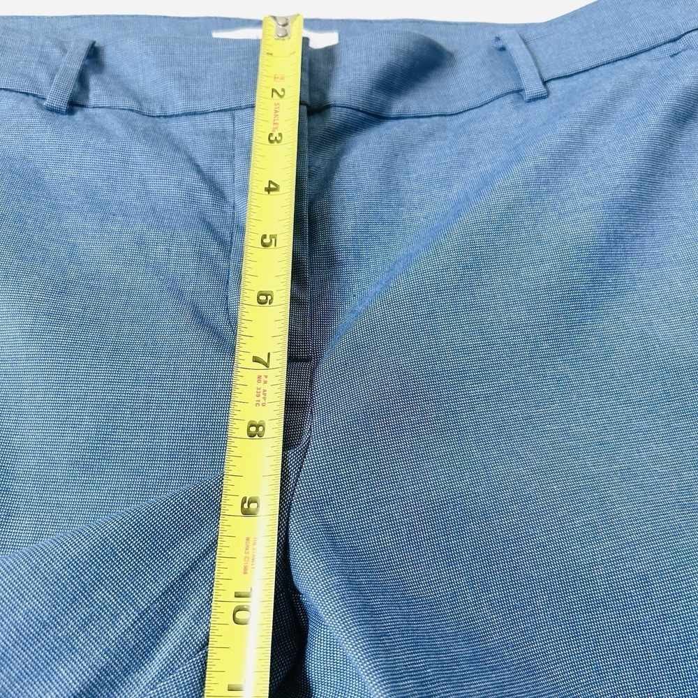 NWT Ann Taylor LOFT Riviera Slim Pants Sz 8 Blue Crop Stretch Office Dressy - Picture 10 of 12